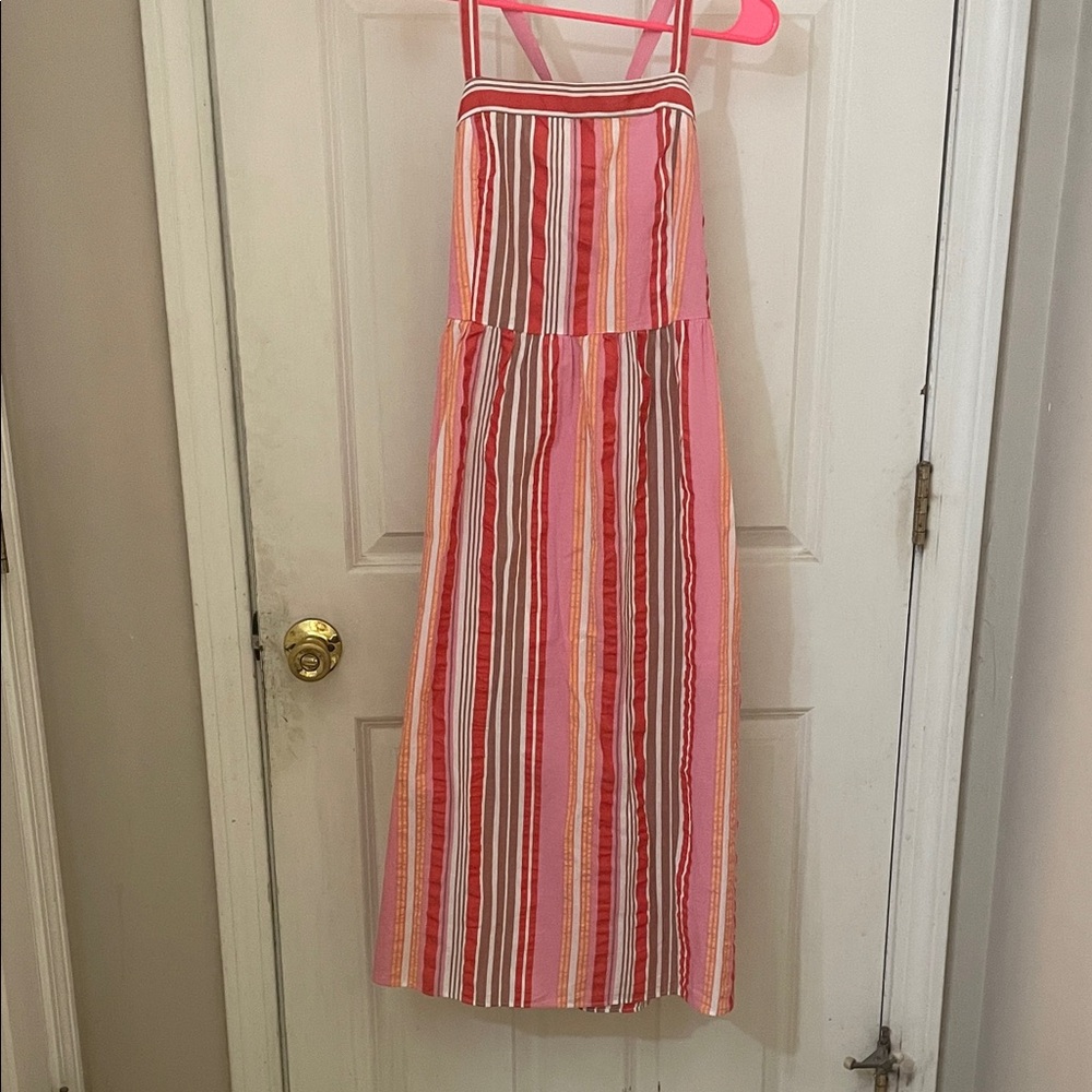 LOFT Kids Dress with Pink and White Stripes